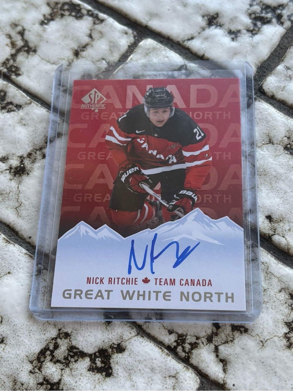 Team Canada Red Nick Ritchie Autographed Collectible Card